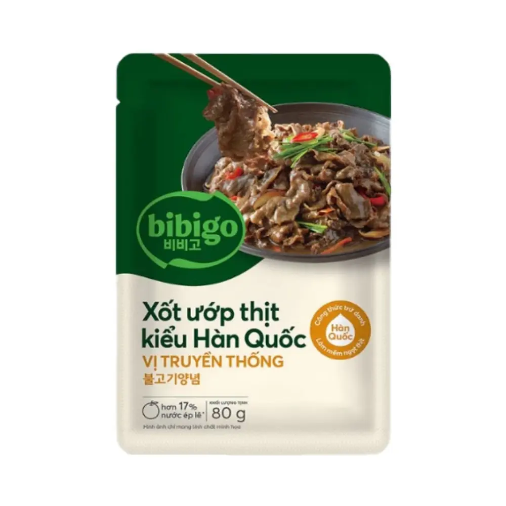 Xốt Ướp Thịt Kiểu Hàn Quốc Vị Truyền Thống, Original Bulgogi Marinade (80g) - BIBIGO